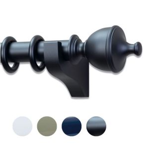 Highgate Retro 35mm Wood Curtain Pole by Byron & Byron